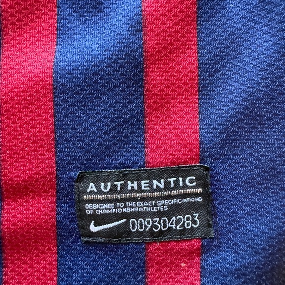FCB BARCELONA DAVID VILLA JERSEY Nike Authentic Youth Small No Size Tag See Pics - Picture 2 of 7